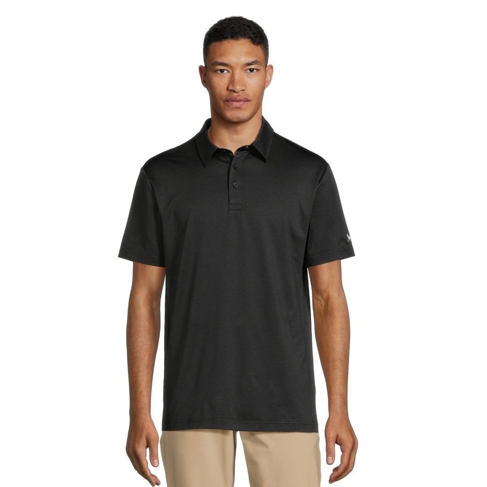 Birdie Bound Mens Broken Stripe Golf Polo Shirt Black 3XL NWT Performance Knit